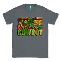 Charcoal Heather One lucky Cowboy St. Patrick's Day Classic Tee - CowGirlArtShop
