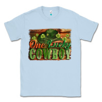Dusty Blue One lucky Cowboy St. Patrick's Day Classic Tee - CowGirlArtShop