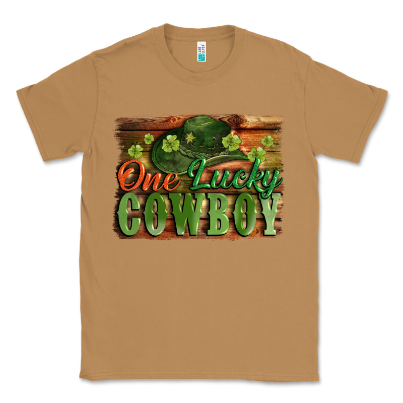 One Lucky Cowboy St. Patrick's Day Classic Tee by CowGirlArtShop | Teevron