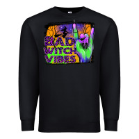 Black bad witch vibes Premium Sweatshirt - JahusDesignShop