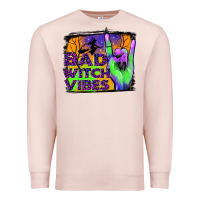 Pale Pink bad witch vibes Premium Sweatshirt - JahusDesignShop