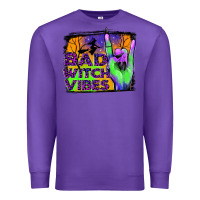 Purple bad witch vibes Premium Sweatshirt - JahusDesignShop
