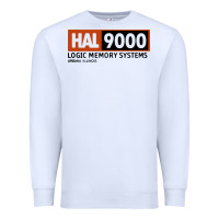 White hal 9000 logic memory systems urbana illinois Premium Sweatshirt - artisFamous