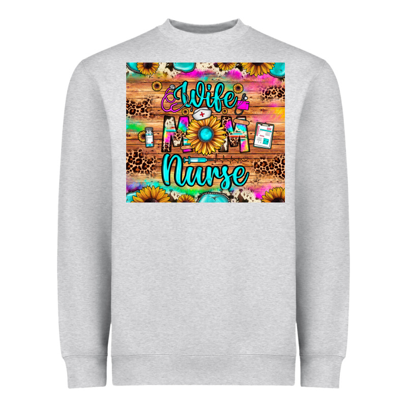 Wife Mom Nurse Heavyweight Sweatshirt by JahusDesignShop | Teevron