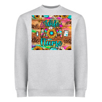 Heather Grey wife mom nurse Heavyweight Sweatshirt - JahusDesignShop
