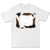 White cowhide frames background Premium Tee - RanaPortraitStore