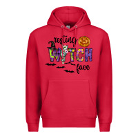 Cardinal Resting Witch Face Premium Hoodie - CowhideDigitalArt