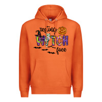 Carrot Resting Witch Face Premium Hoodie - CowhideDigitalArt