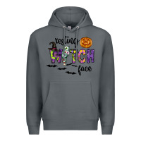 Rock Resting Witch Face Premium Hoodie - CowhideDigitalArt