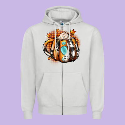 Thanksgiving Coffee Cup Gemstone Zipper Hoodie Designed By Jahusdesignshop