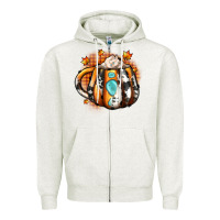 Oatmeal Heather thanksgiving coffee cup gemstone Zipper Hoodie - JahusDesignShop