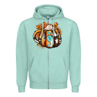 Seafoam thanksgiving coffee cup gemstone Zipper Hoodie - JahusDesignShop