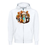 White thanksgiving coffee cup gemstone Zipper Hoodie - JahusDesignShop