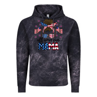 Cloud Black All American Mama Messy Buny Vintage Hoodie - CowhideDigitalArt