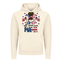 Vintage Artic All American Mama Messy Buny Vintage Hoodie - CowhideDigitalArt