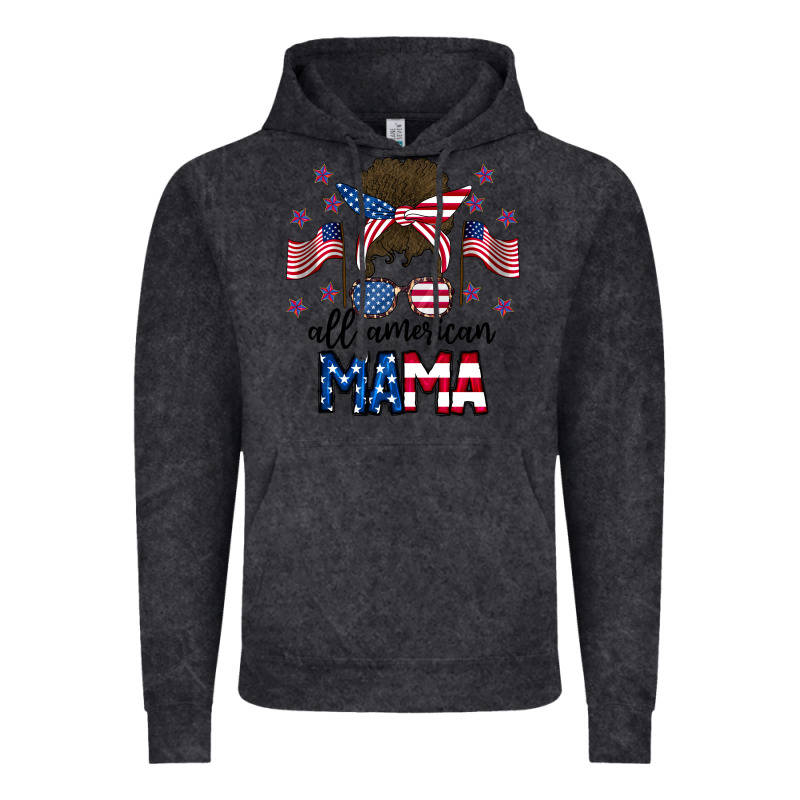 All American Mama Messy Buny Vintage Hoodie by CowhideDigitalArt | Teevron