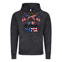 Vintage Black All American Mama Messy Buny Vintage Hoodie - CowhideDigitalArt