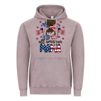 Vintage Zinc All American Mama Messy Buny Vintage Hoodie - CowhideDigitalArt