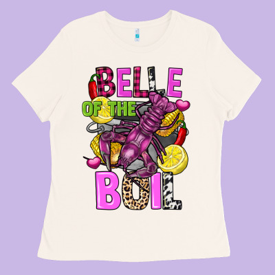 Belle Of The Boil Crawfish Ladies Tee Designed By Fadigitalartstudio