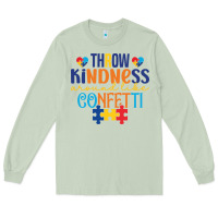 Matcha Throw kindness around like confetti Long Sleeve Tee - CowhideDigitalArt
