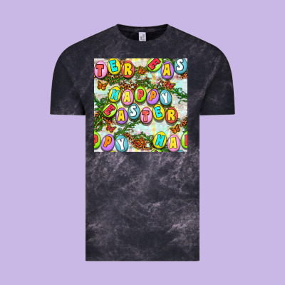 Happy Easter Seamless Pattern Vintage Tee Designed By Bundleandbundleshop