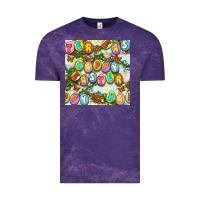 Cloud Purple Happy Easter Seamless Pattern Vintage Tee - BundleAndBundleShop