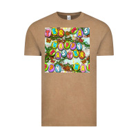 Vintage Coffee Happy Easter Seamless Pattern Vintage Tee - BundleAndBundleShop