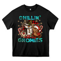 Black chillin with my gnomies Heavy Core Tee - CowGirlArtShop
