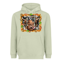 Matcha highland cow Heavyweight Hoodie - JahusDesignShop