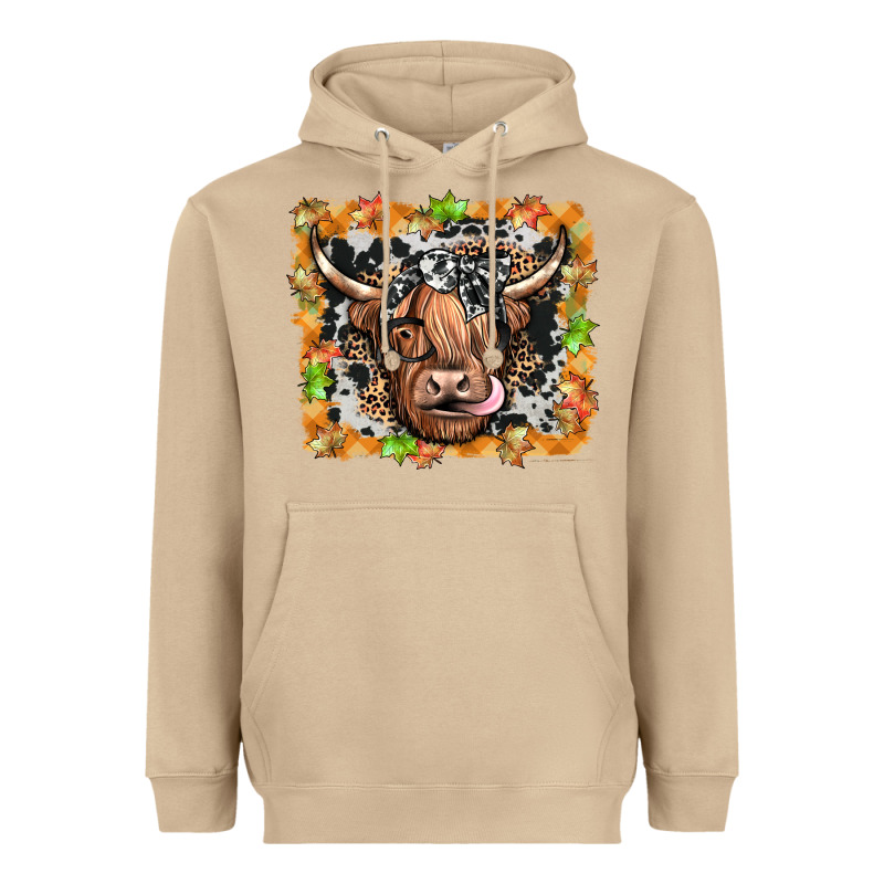 Highland Cow Heavyweight Hoodie by JahusDesignShop | Teevron