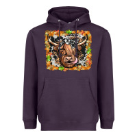 Plum highland cow Heavyweight Hoodie - JahusDesignShop