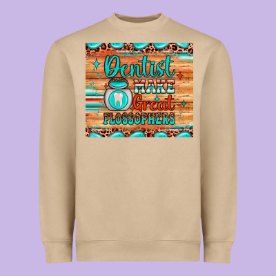 Dentist Make Great Flossophers Heavyweight Sweatshirt Designed By Jahusdesignshop