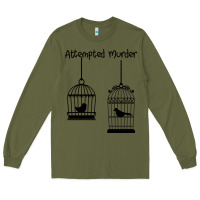Army Green Attempted Murder Long Sleeve Tee - Bettercallsaul