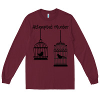 Burgundy Attempted Murder Long Sleeve Tee - Bettercallsaul