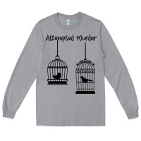 Heather Grey Attempted Murder Long Sleeve Tee - Bettercallsaul