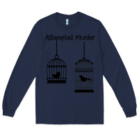 Navy Attempted Murder Long Sleeve Tee - Bettercallsaul