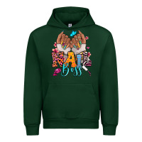 Forest Green Afro woman nail boss Urban Hoodie - RanaPortraitStore