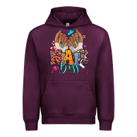 Mauve Wine Afro woman nail boss Urban Hoodie - RanaPortraitStore