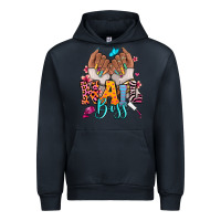 Navy Afro woman nail boss Urban Hoodie - RanaPortraitStore