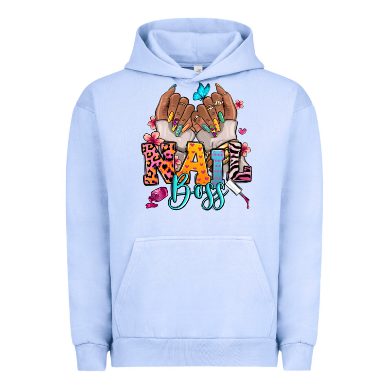 Afro Woman Nail Boss Urban Hoodie by RanaPortraitStore | Teevron