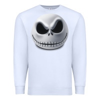 White happy halloween pumpkin Trick or treat Premium Sweatshirt - artisFamous