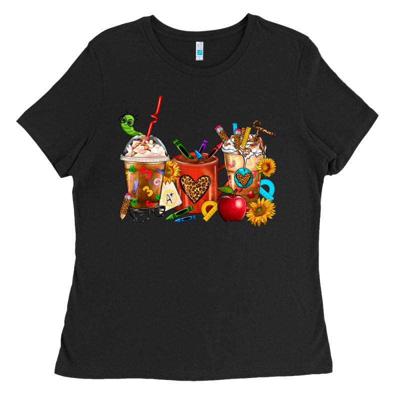 Teacher Coffee Cups Ladies Tee by FaDigitalArtStudio | Teevron