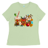Matcha Teacher Coffee Cups Ladies Tee - FaDigitalArtStudio