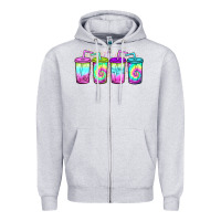 Heather Grey loaded tea coffee Zipper Hoodie - JahusDesignShop