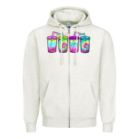 Oatmeal Heather loaded tea coffee Zipper Hoodie - JahusDesignShop