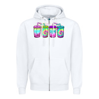 White loaded tea coffee Zipper Hoodie - JahusDesignShop