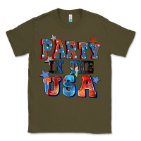 Army Green Party in the usa 4th of july Classic Tee - CowGirlArtShop