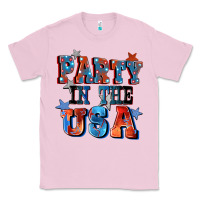 Bubblegum Pink Party in the usa 4th of july Classic Tee - CowGirlArtShop