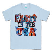 Dusty Blue Party in the usa 4th of july Classic Tee - CowGirlArtShop
