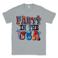 Heather Grey Party in the usa 4th of july Classic Tee - CowGirlArtShop